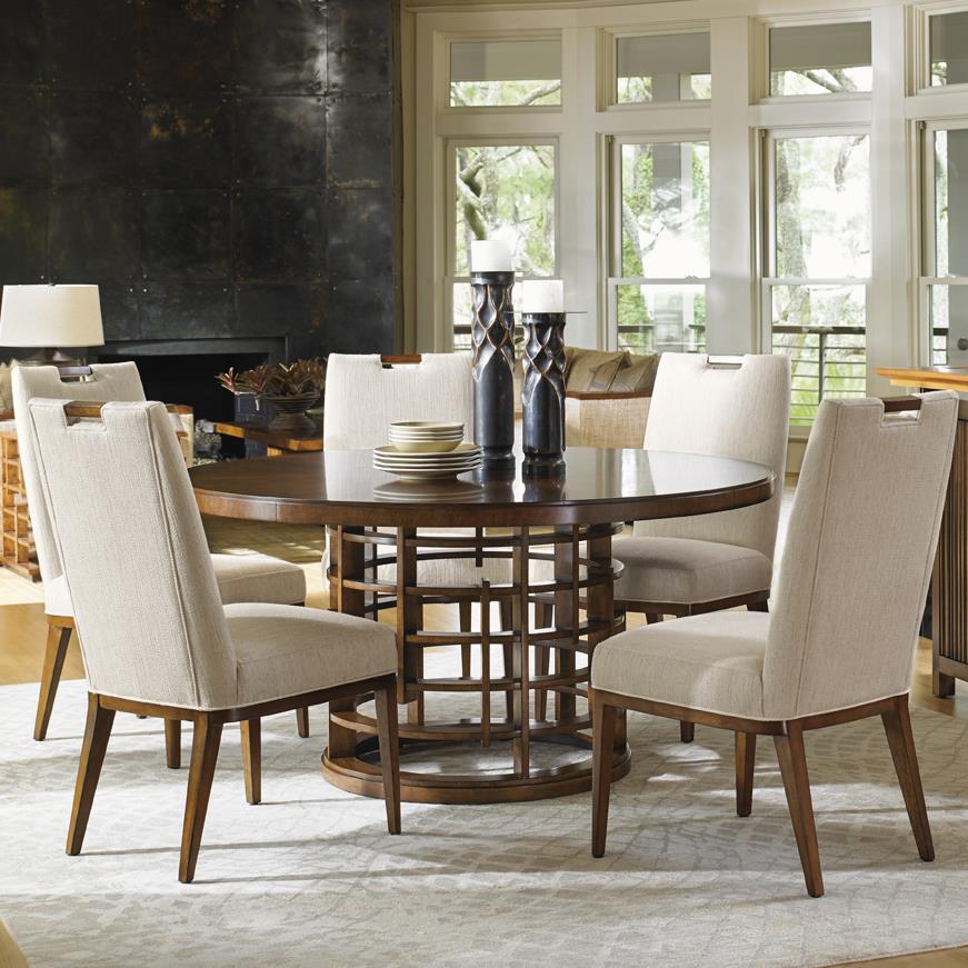 Tommy Bahama Home Island Fusion Meridien Dining Table and Coles Bay